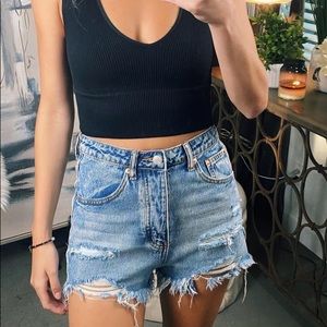Vyvacious Classic High-Waisted Jean Shorts